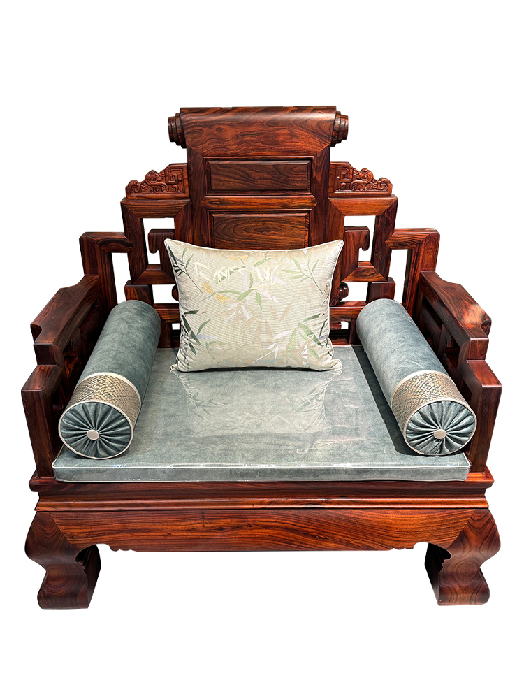 GB Ming Qing Classical Mahogany Furniture Chinese Living Room Indonesian Black Acid Wood Broadleaf Dalbergia Plain Surface Large