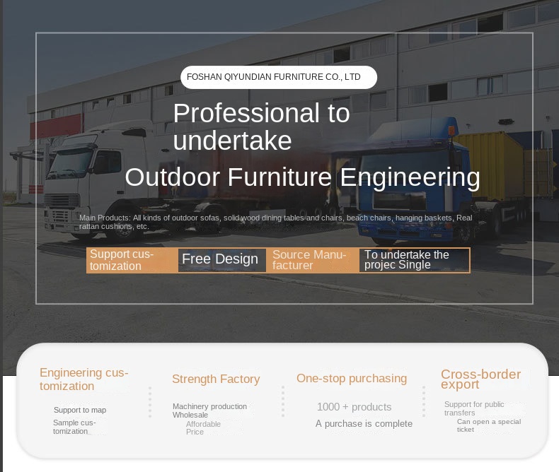 Outdoor Modern Furniture Presentation