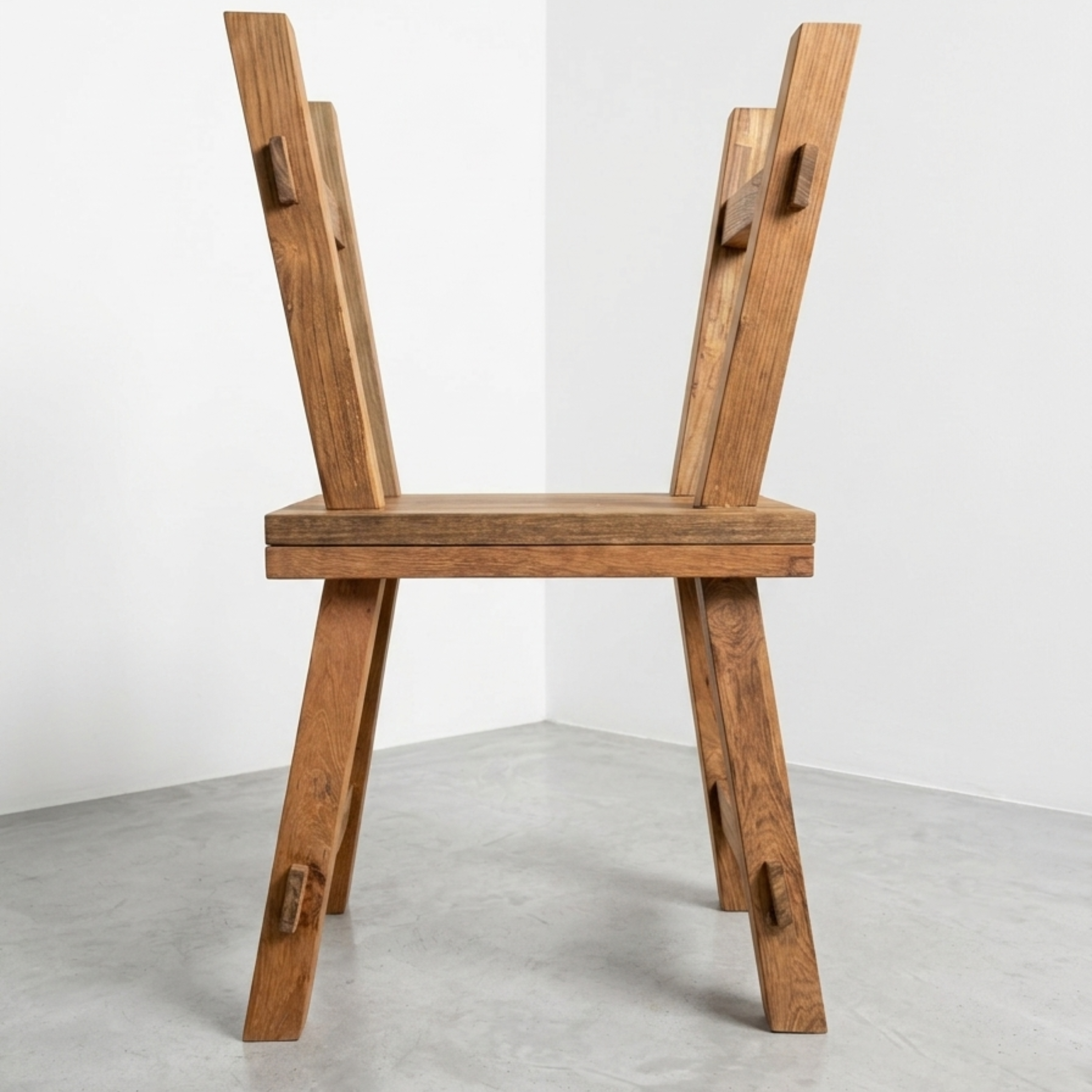Teak Wood Stool Factory Rustic Wooden Bench OEM ODM Manufacturer Direct Jepara Indonesian Furniture Export Bulk Supplier