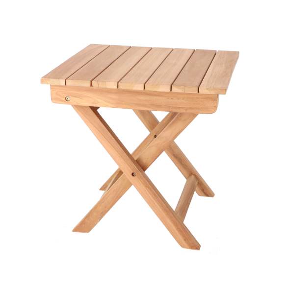 Outdoor Solid Teak Wood Water Resistant Durable Eco-Friendly Portable Multi-Function Folding Side Table Garden Patio End Table