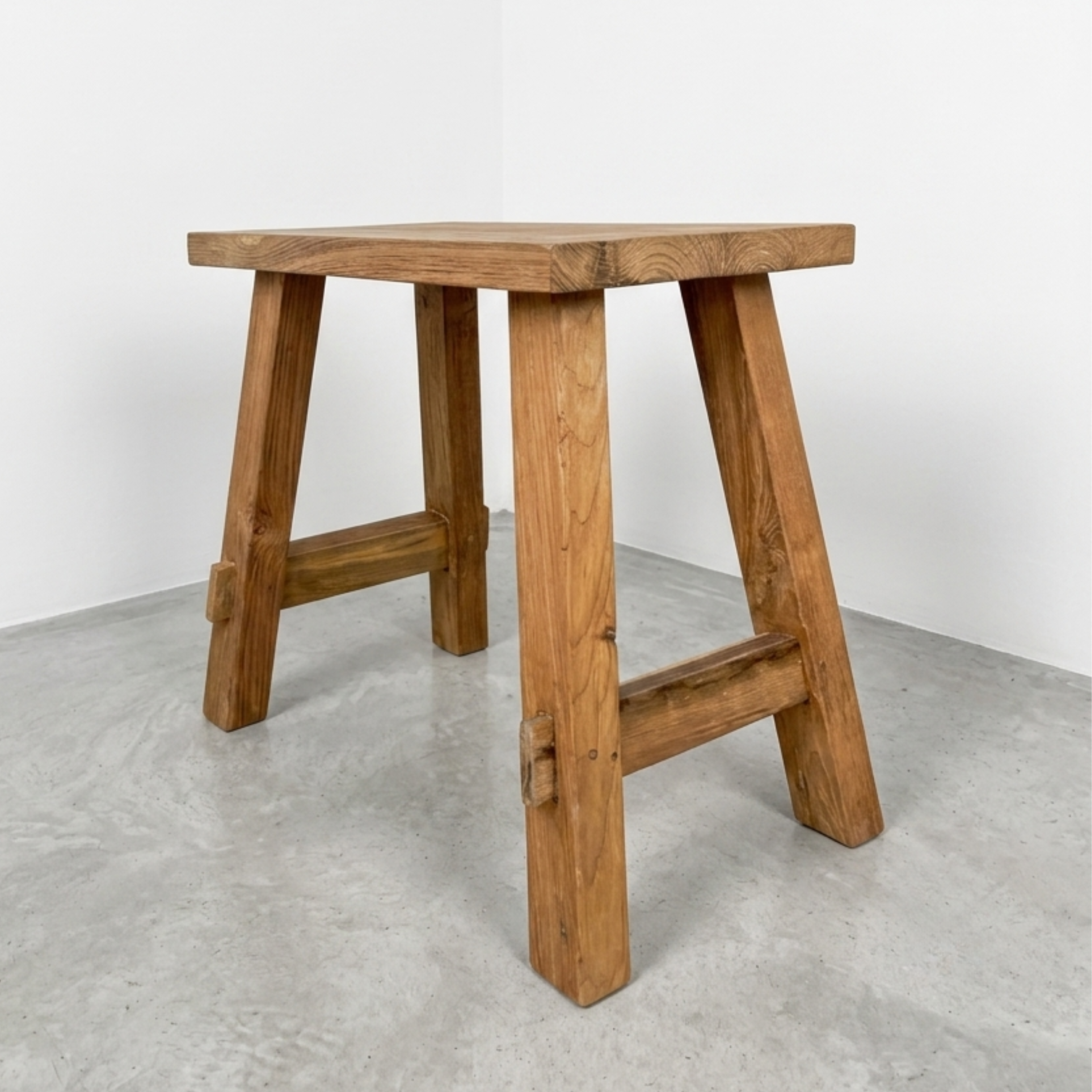 Teak Accent Stool - View 5