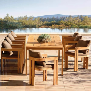 Luxury Teak Wood Outdoor Dining Table Set