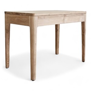 Contemporary Solid Teak Wood Convertible Desk