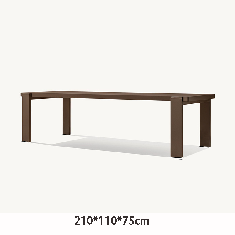 Customized Modern Durable Teak Solid Wood Coffee &amp; Dining Table Outdoor Furniture Use Entry Hotel Villa Courtyard Park OEM