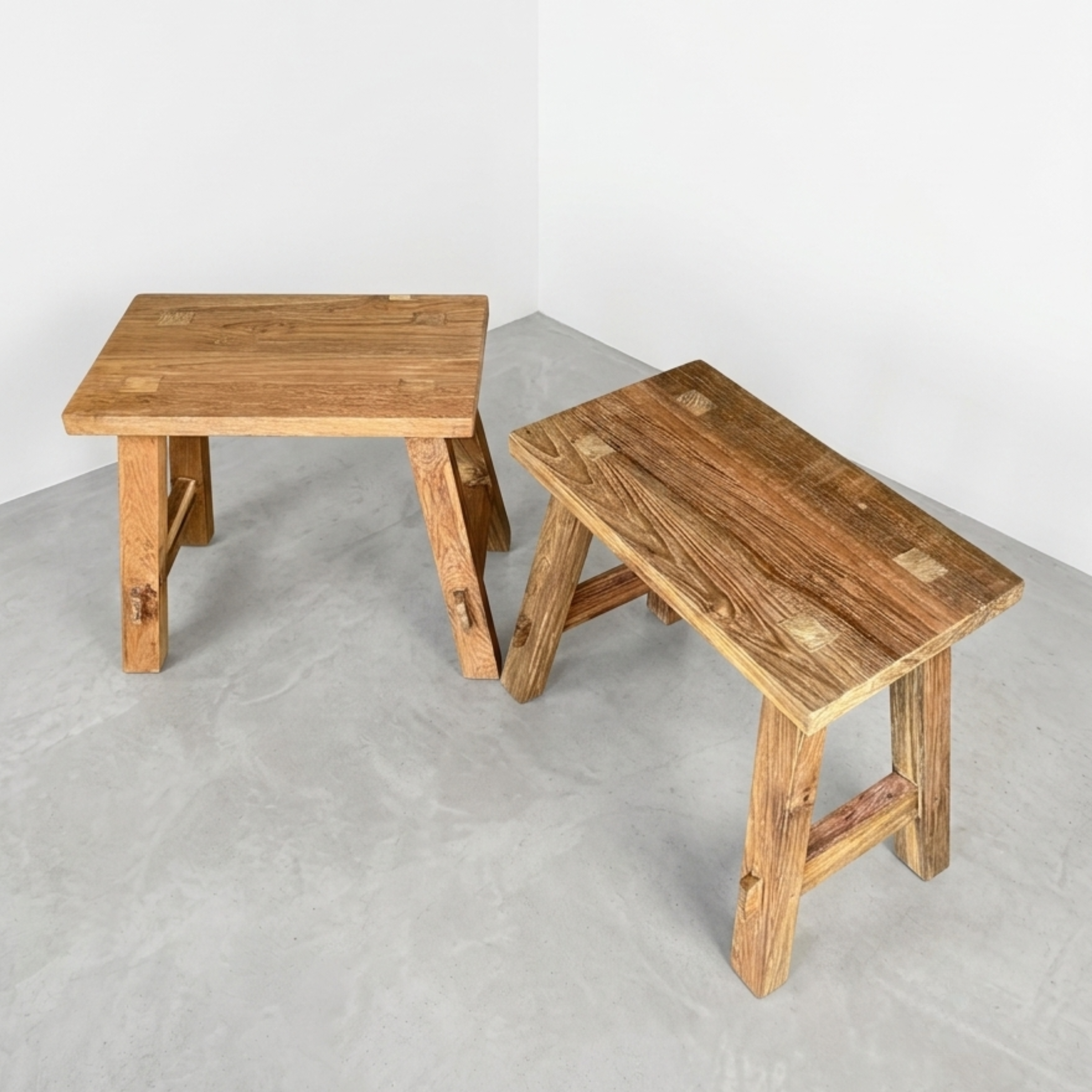 Teak Accent Stool - View 6