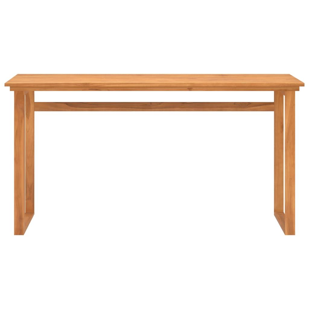 Solid Wood Teak Office Desk 47.2"x17.7"x29.5" Size Elegant Style