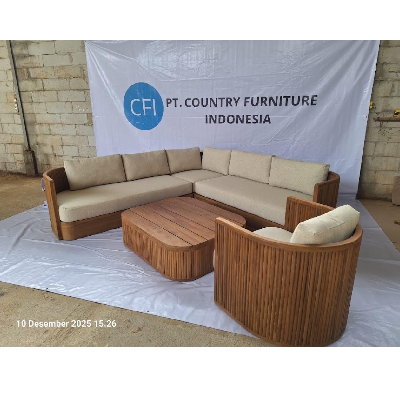 Copenhagen Teak Sofa Set MADE FURNITURE SOLID WOOD INDONESIA