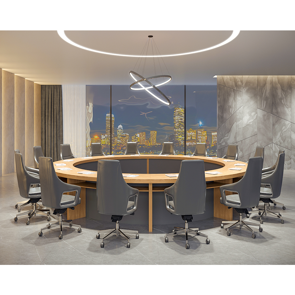 Contemporary and Minimalist Teak Computer Desk with 7 Drawers for Study Room and Office Table Customizable Wholesale Desks
