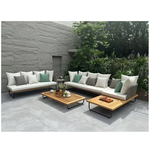Luxury Solid Teak Outdoor Patio Sofa Set