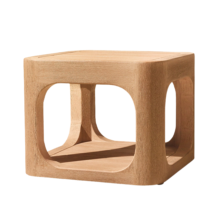 Customizable Modern Teak Wood Durable Outdoor End/Side Table for Hotel &amp; Villa Use Weather Resistant