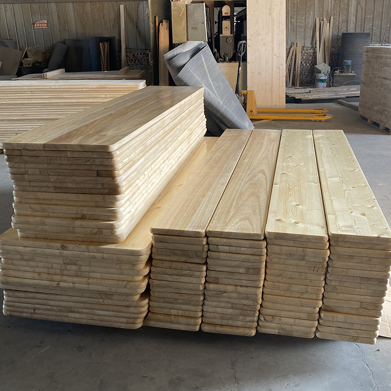 Source Factory Solid Pine Board Outdoor Long Bench Custom Size Garden Patio Wooden Seating Furniture