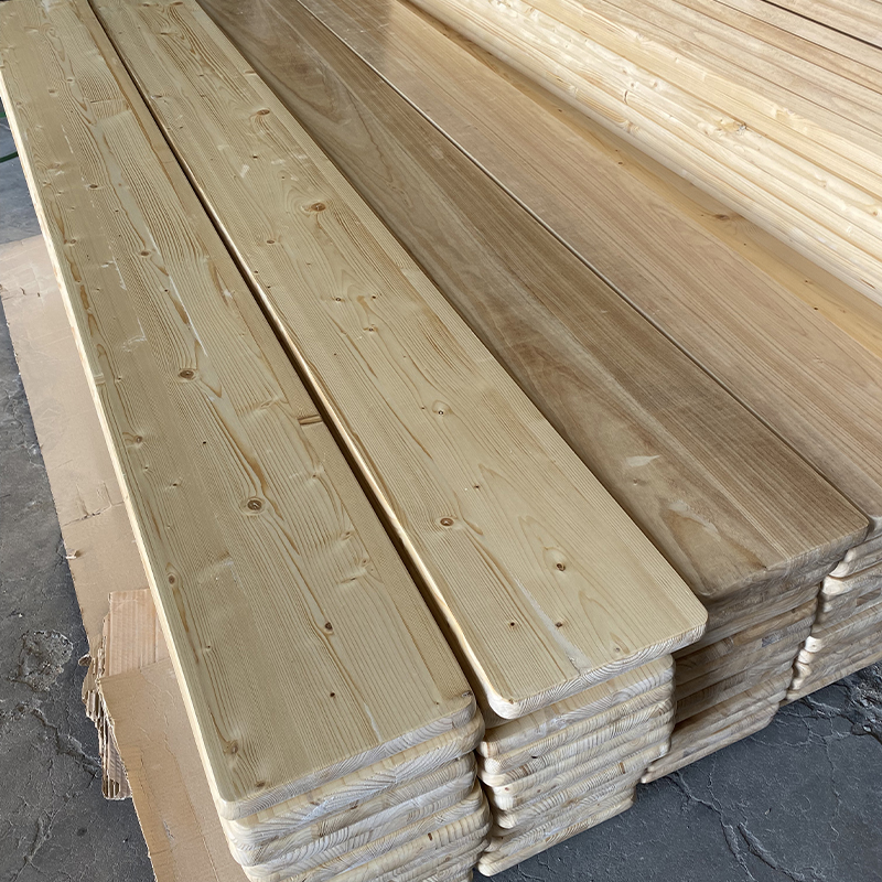 Source Factory Solid Pine Board Outdoor Long Bench Custom Size Garden Patio Wooden Seating Furniture