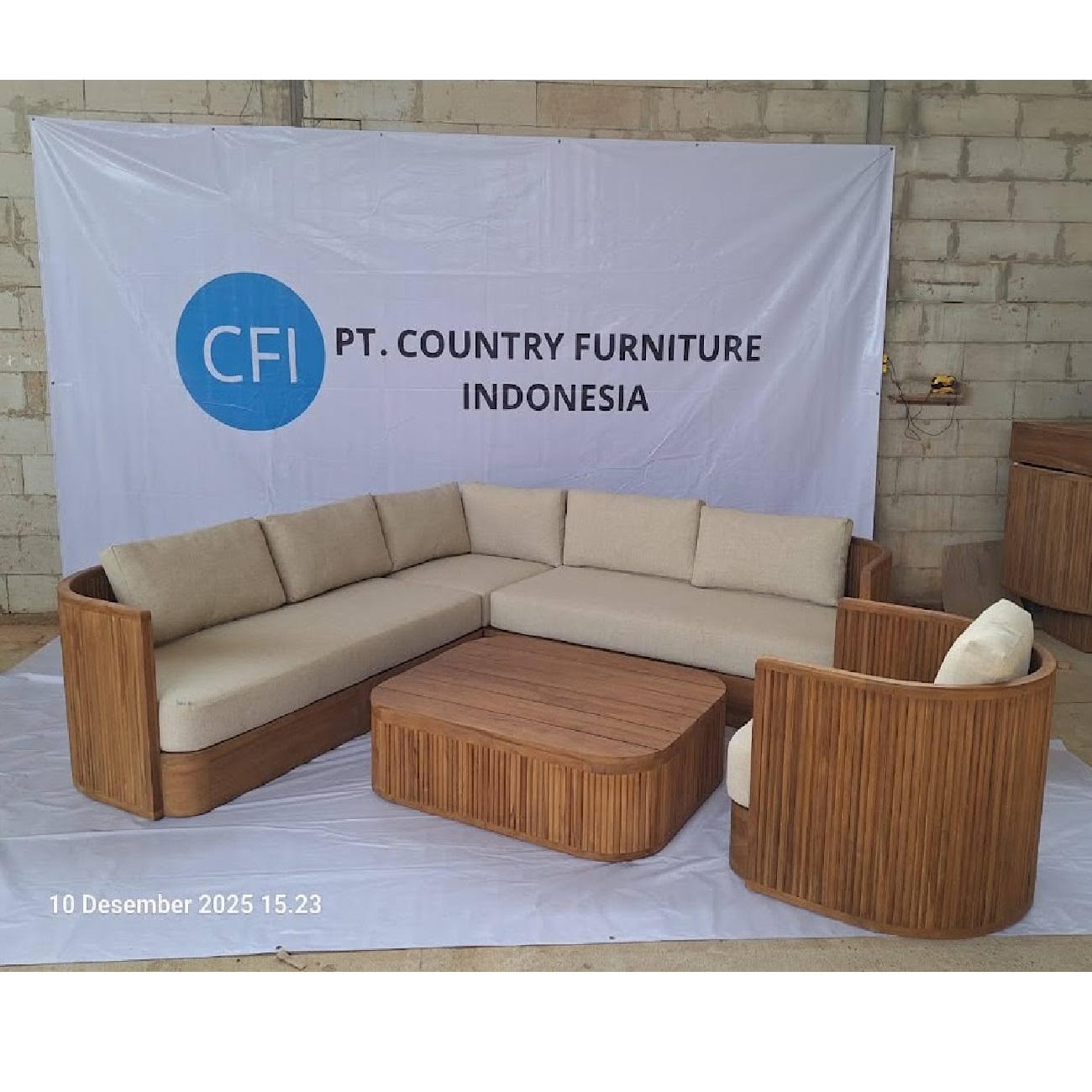 Copenhagen Teak Sofa Set MADE FURNITURE SOLID WOOD INDONESIA