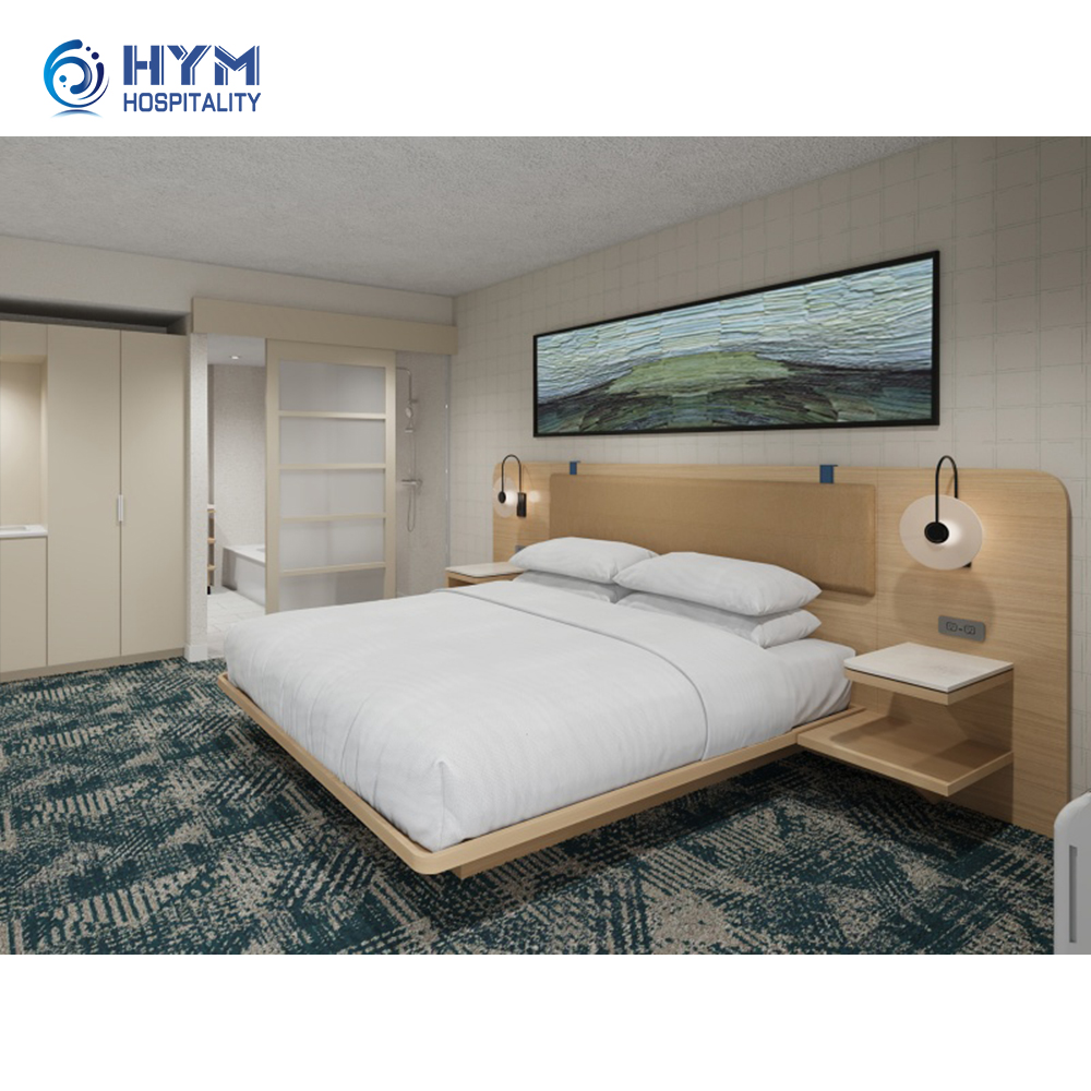 Delta by Marriott Custom Modern Wood Hotel Bedroom Furniture Set Turnkey Hotel Furniture