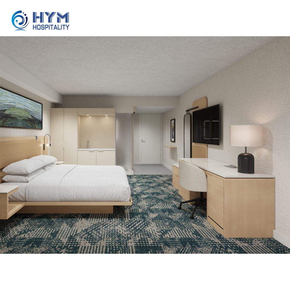 Delta by Marriott Custom Modern Wood Hotel Bedroom Furniture Set Turnkey Hotel Furniture