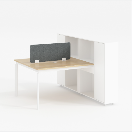 Eco-friendly Teak Home Office Ergonomic Desk with Extendable Workstations for Remote Work