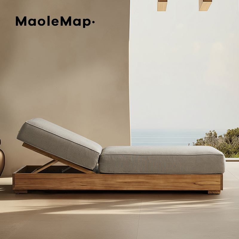 Pool Furniture Sun Bed Outdoor Nordic Coffee Shop Luxury Teak Patio Benches Hotel Design Garden Sofa High End Swood Coffee Table