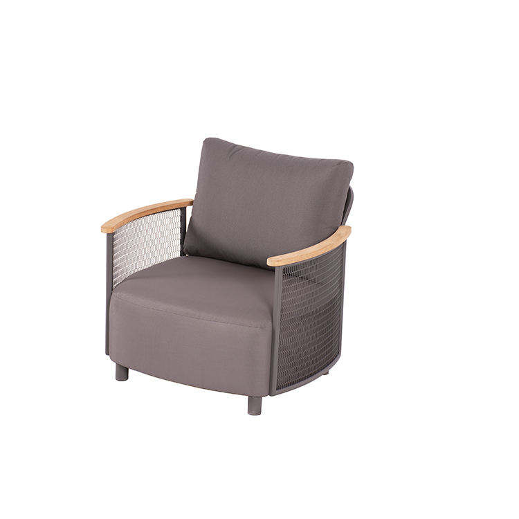 Modern Luxury Solid Teak Rattan Sofa Set Waterproof Outdoor Furniture for Patio Hotels Gardens