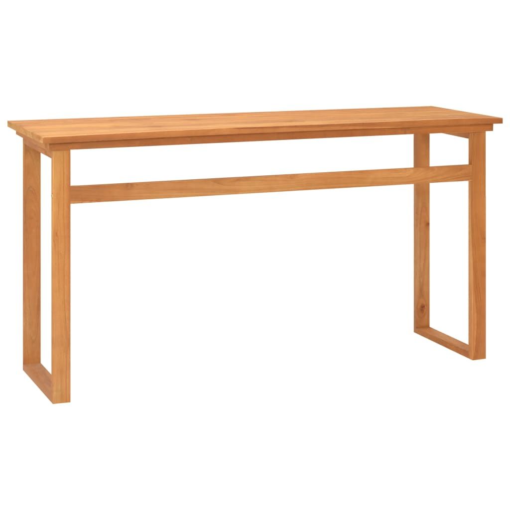 Solid Wood Teak Office Desk 47.2"x17.7"x29.5" Size Elegant Style