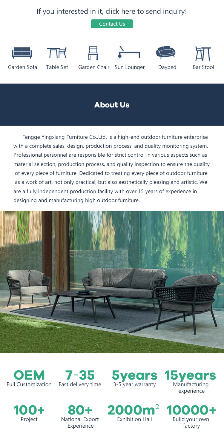 Outdoor furniture overview