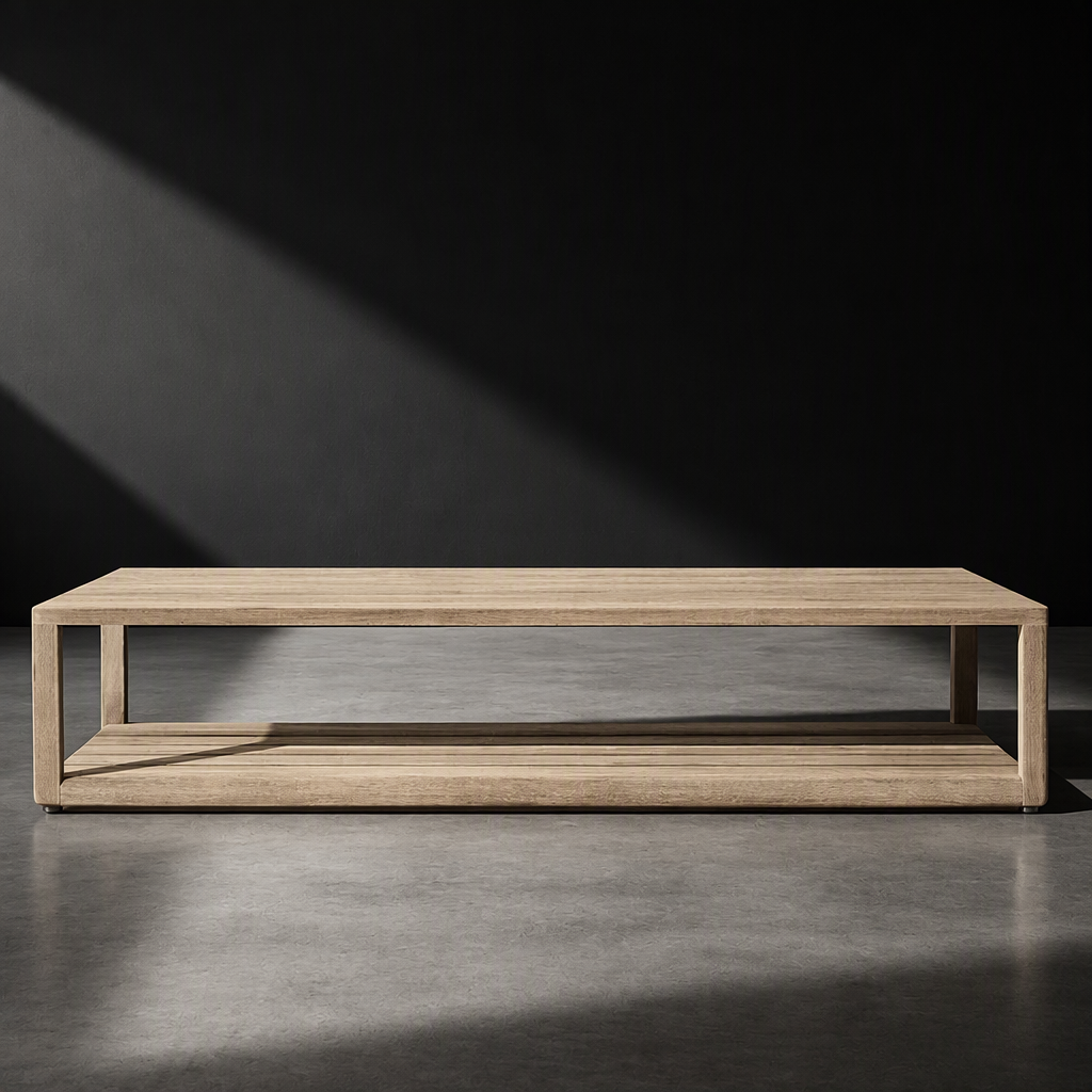 High End Teak Wood Furniture Center Table for the Living Room Garden Set Rectangular Outdoor Coffee Table
