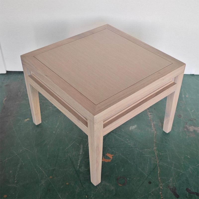 Weather-Resistant Teak Patio End Table Garden Furniture