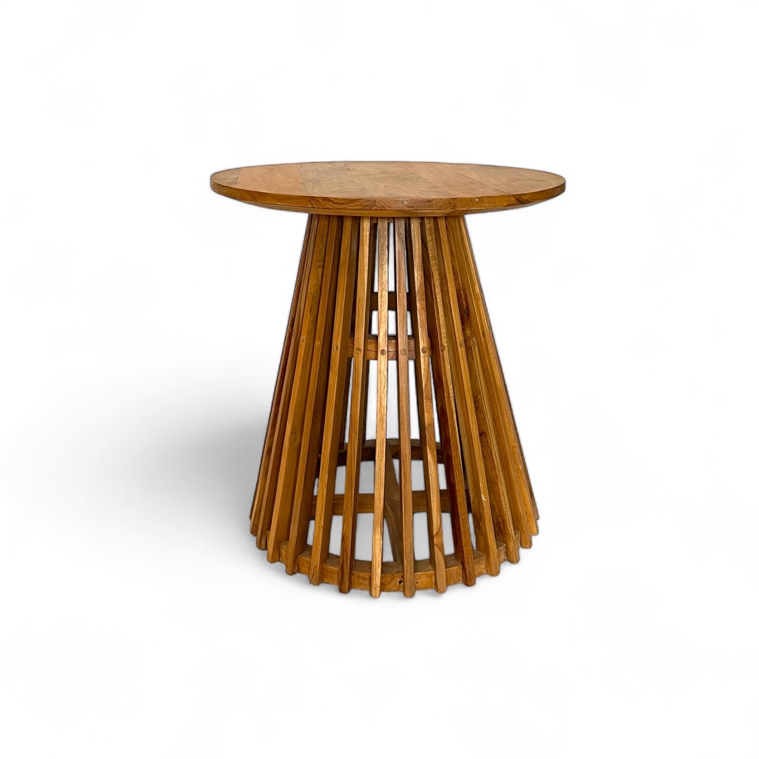 Rounded Wooden Coffee Table Japandi Minimalist Design Modern Appearance Dining/Kitchen Indonesian Origin WT002