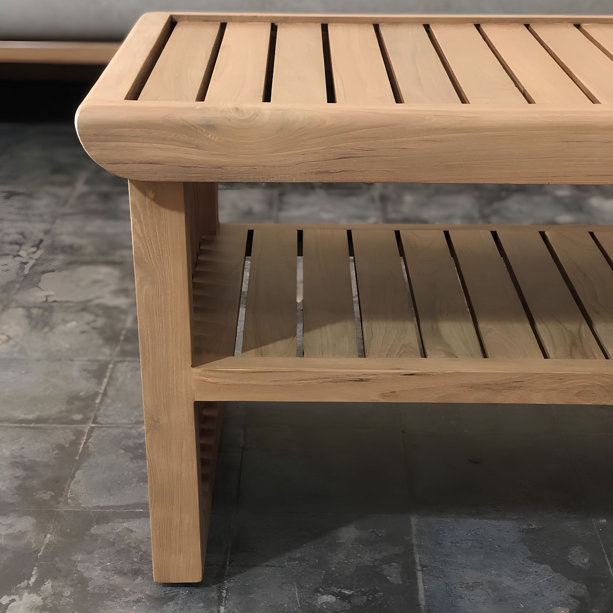 Rectangular Low Profile Modern Coffee Table