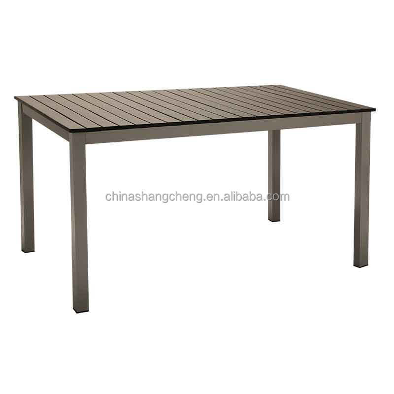 Low Price Square Wooden Rattan Wicker Aluminium Bistro Coffee Garden Teak Plastic Outdoor Wood Table