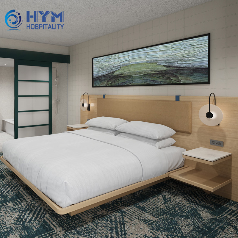 Delta by Marriott Custom Modern Wood Hotel Bedroom Furniture Set Turnkey Hotel Furniture