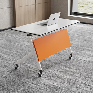 Modern Foldable Convertible Teak Wood Computer Desk