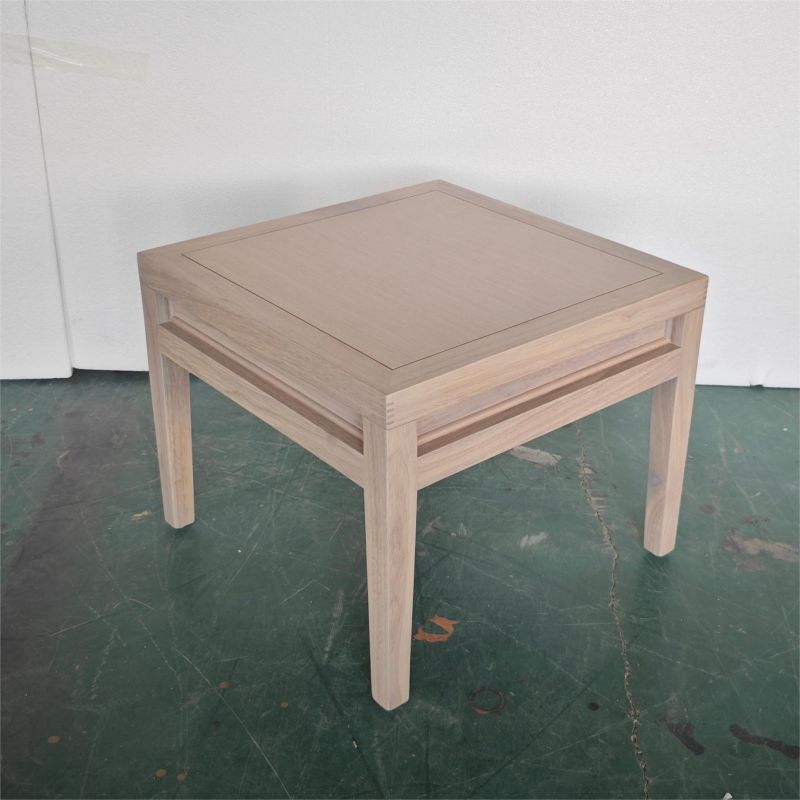 Weather-Resistant Teak Patio End Table Garden Furniture