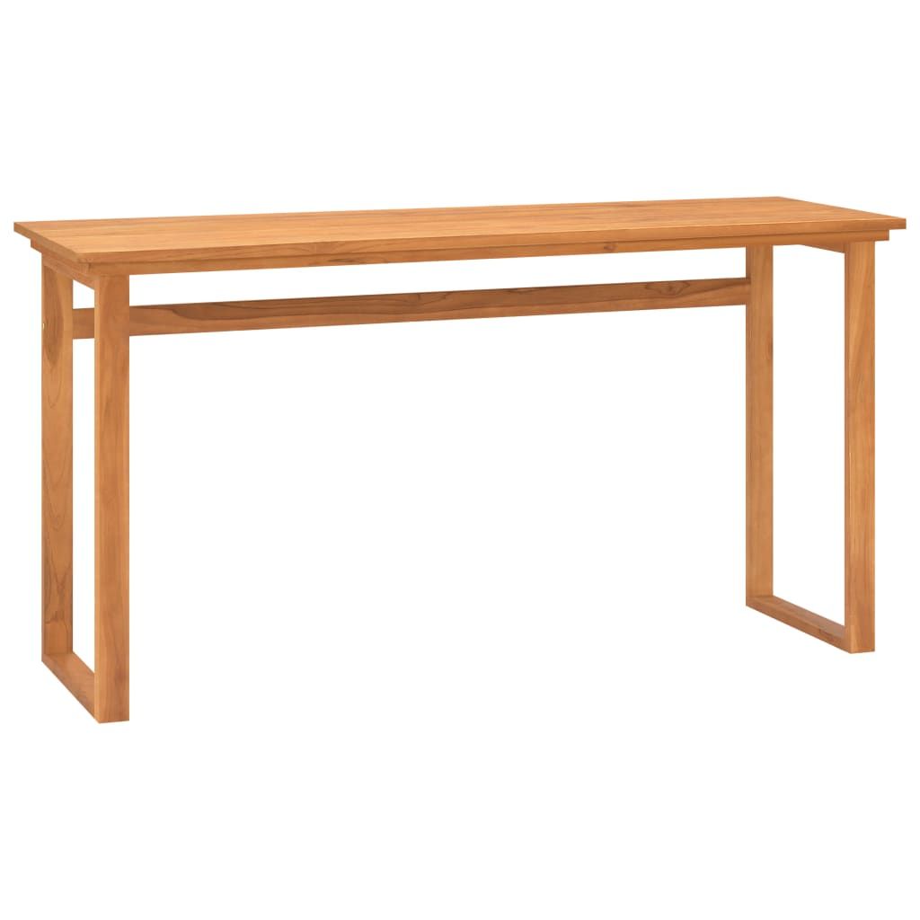 Solid Wood Teak Office Desk 47.2"x17.7"x29.5" Size Elegant Style