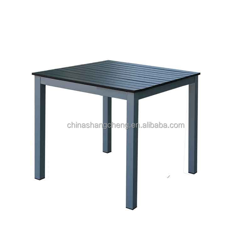 Low Price Square Wooden Rattan Wicker Aluminium Bistro Coffee Garden Teak Plastic Outdoor Wood Table
