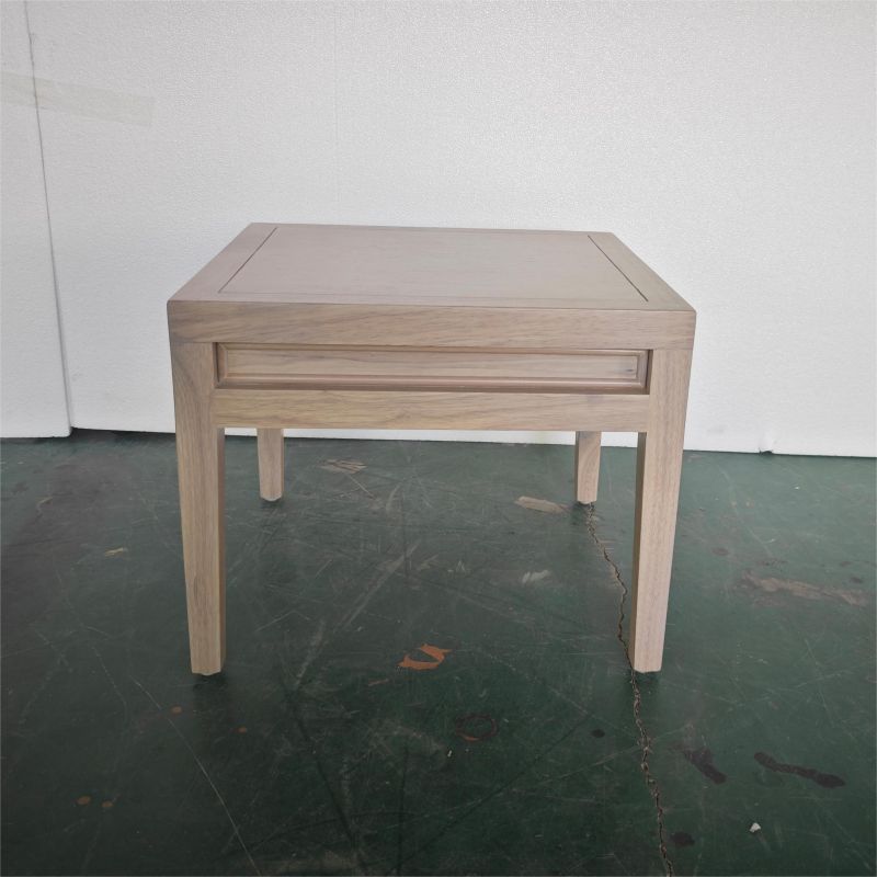 Weather-Resistant Teak Patio End Table Garden Furniture