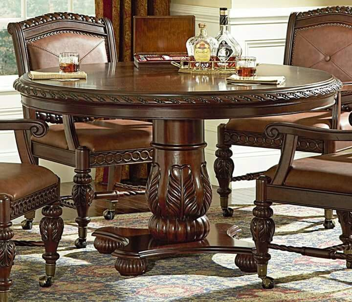 Solid Mahogany Wood Dining Table Set for Home Apartments Villas and Hotels-Durable Solid Wood Style Furniture