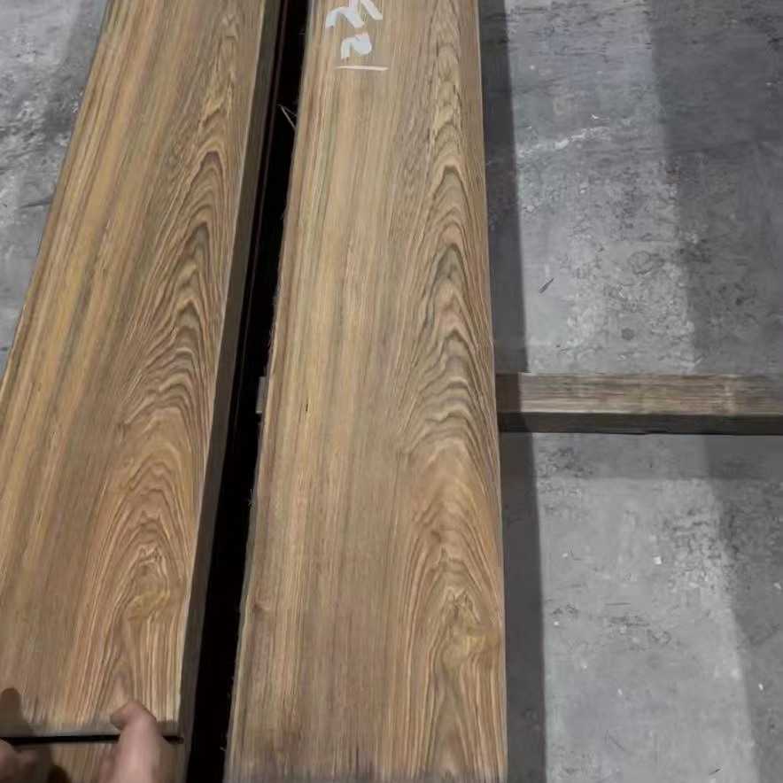 Luxury Grade Natural Burmese Teak Veneer Sheet Custom Made For High End Hotel Villa Interior Decoration Custom Wood Furniture