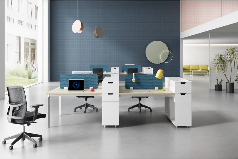 Eco-friendly Teak Home Office Ergonomic Desk with Extendable Workstations for Remote Work