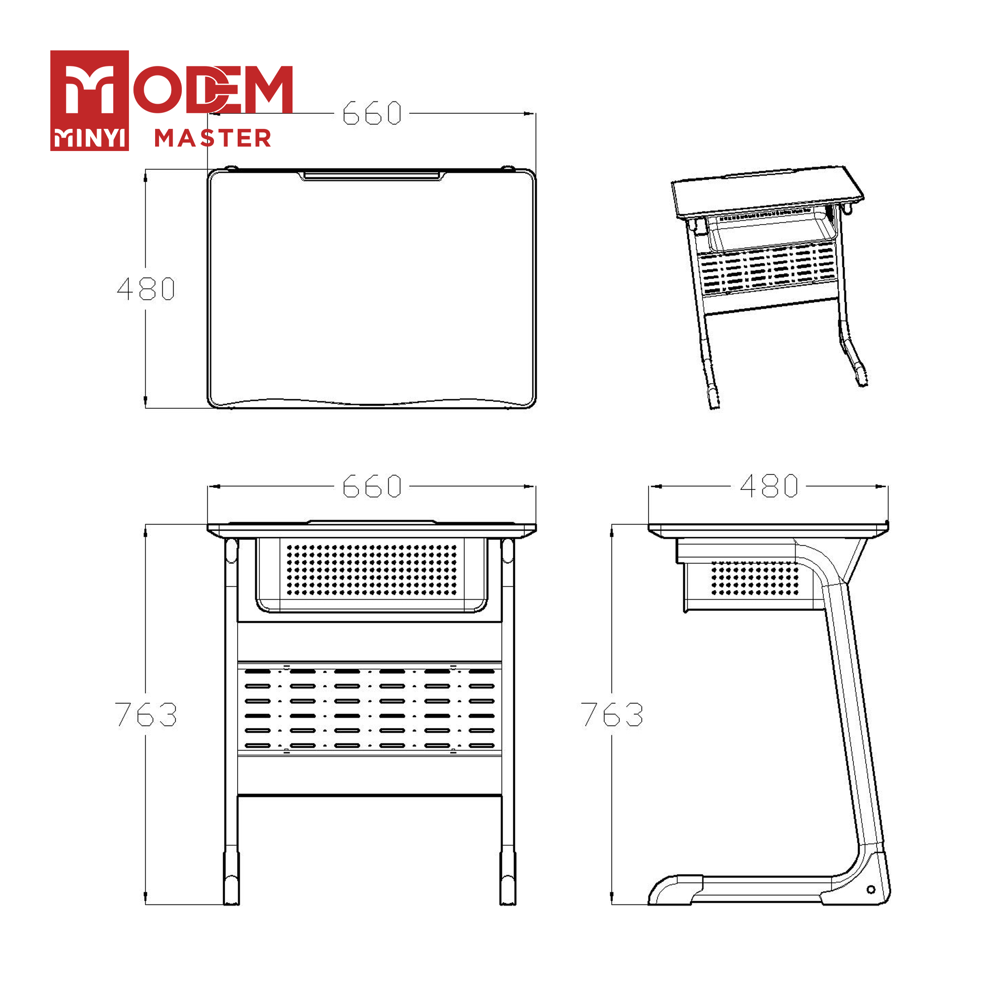 MINYI LEO Indonesia School Desk Wooden Classroom Furniture Contemporary Table Teacher Desk and School Chair With Desk