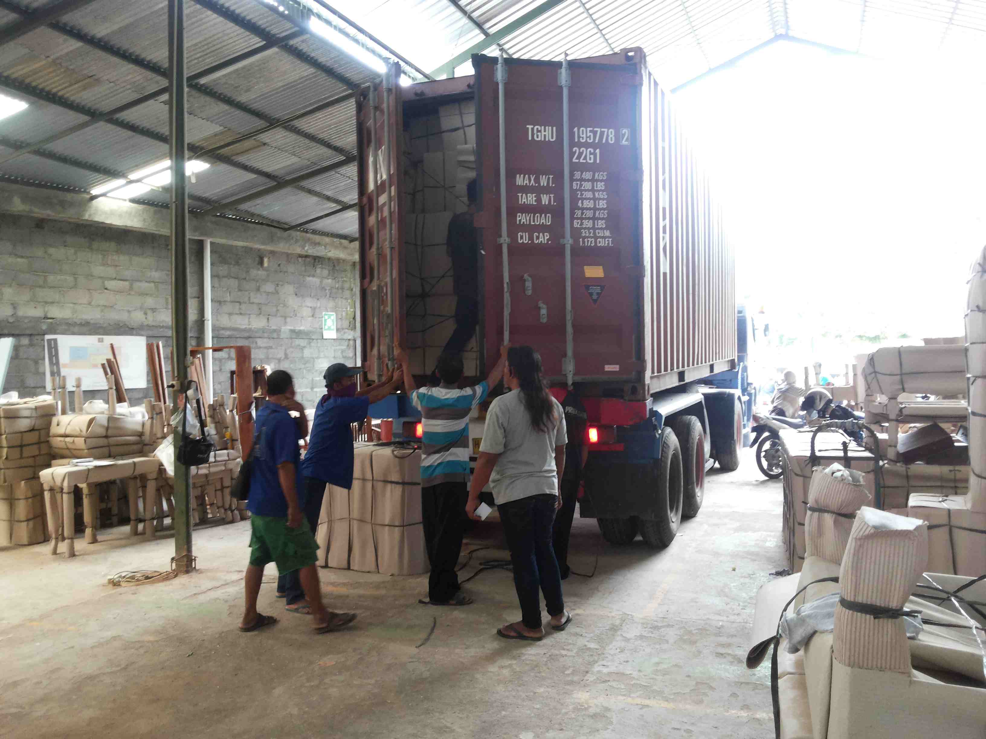 Teak processing craftsmanship