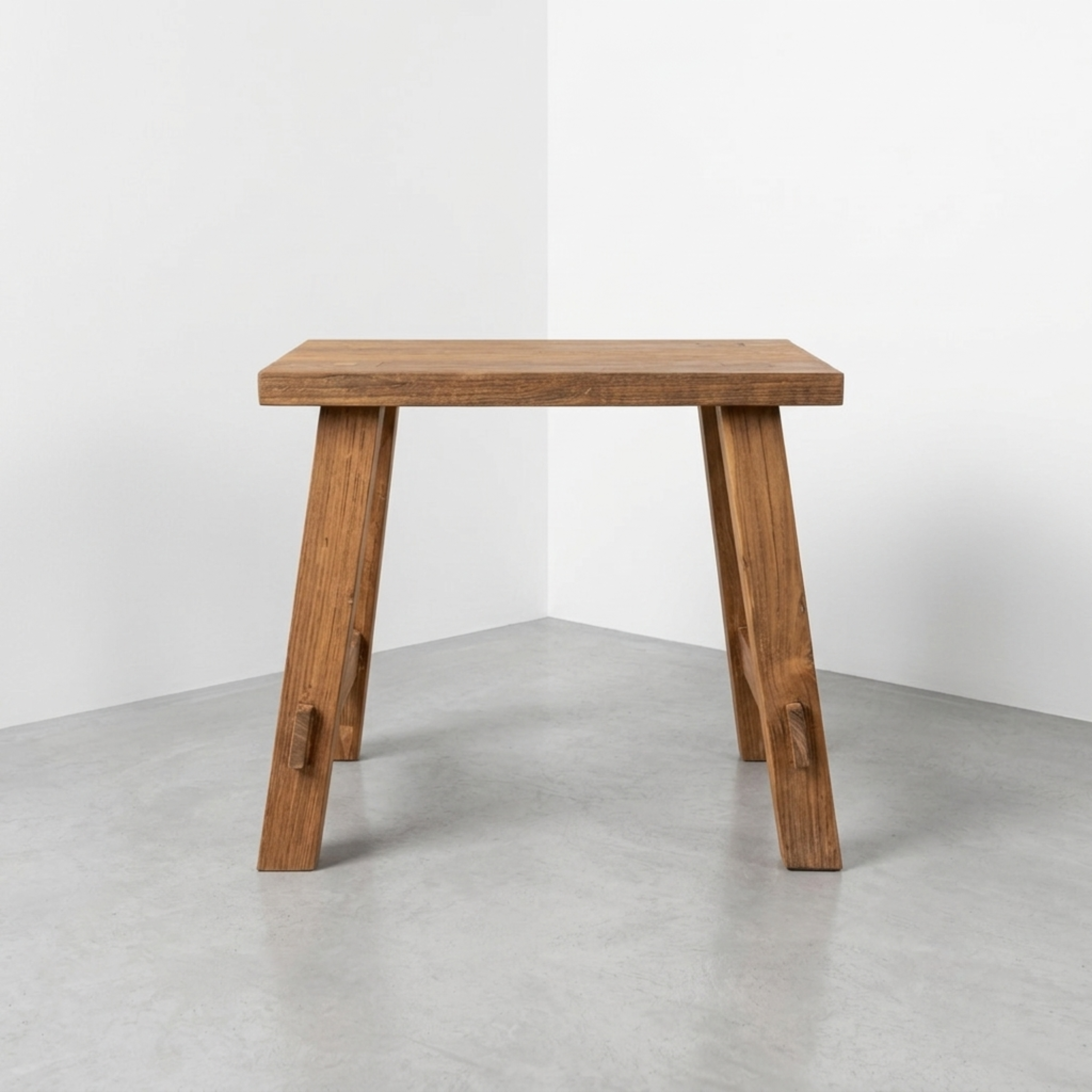 Teak Wood Stool Factory Rustic Wooden Bench OEM ODM Manufacturer Direct Jepara Indonesian Furniture Export Bulk Supplier