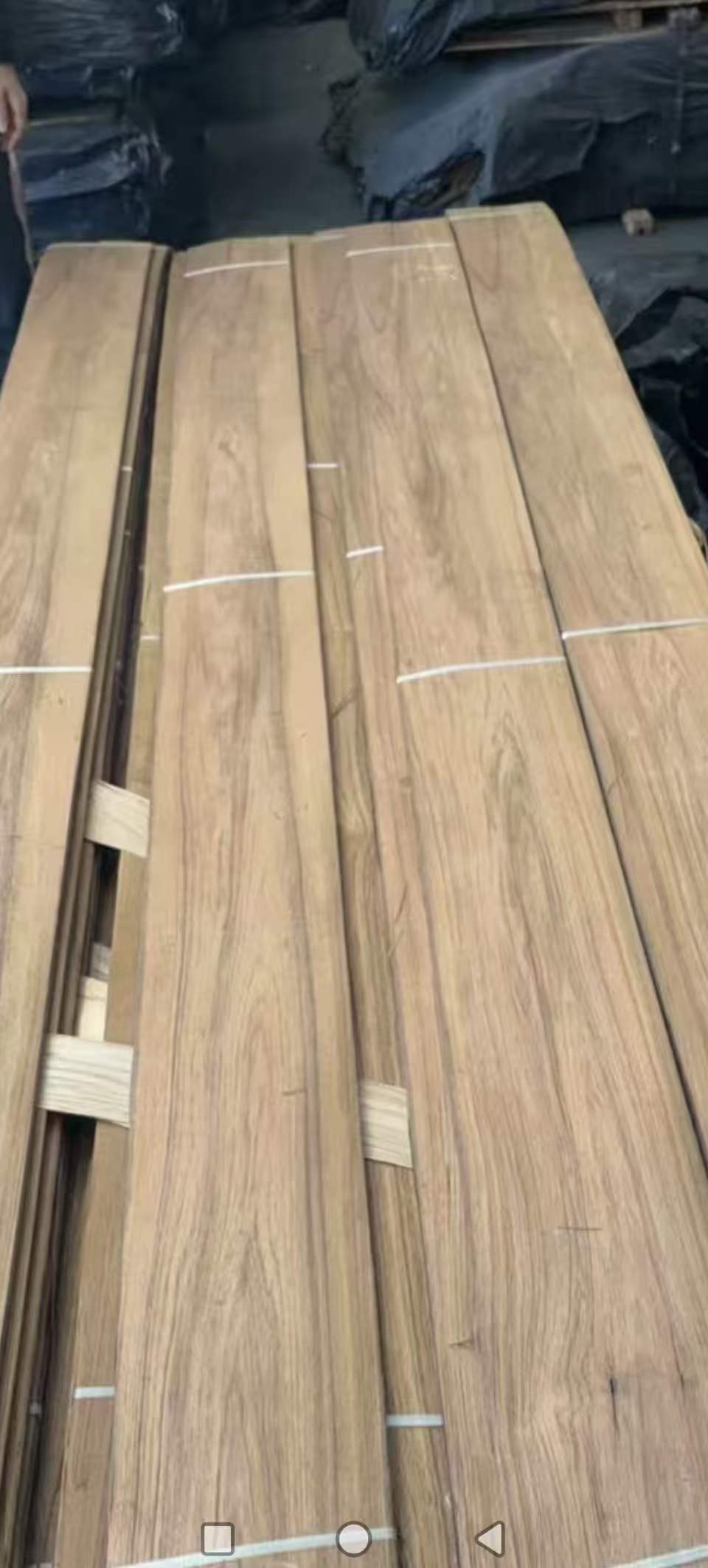 Luxury Grade Natural Burmese Teak Veneer Sheet Custom Made For High End Hotel Villa Interior Decoration Custom Wood Furniture
