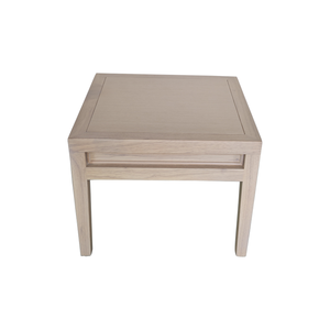 Weather-Resistant Teak Patio End Table Garden Furniture